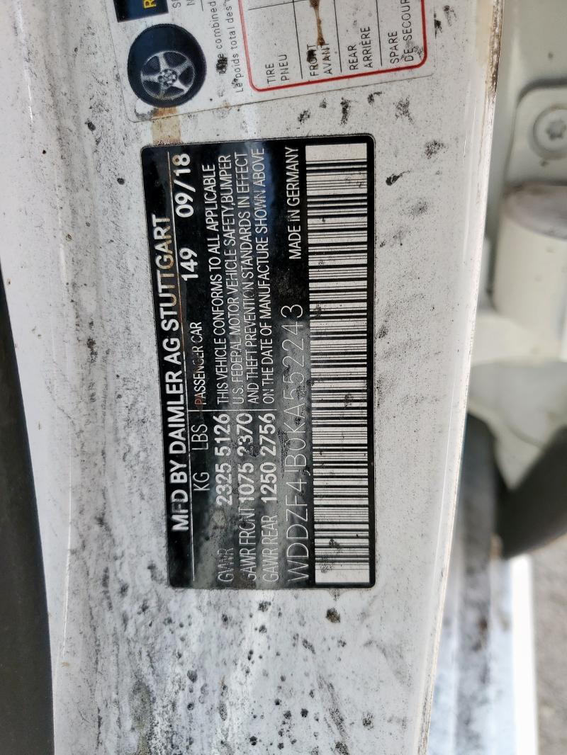 Aukcja sprzedaży 2019 Mercedes-benz E 300, vin: WDDZF4JB0KA552243, numer aukcji: 71133895