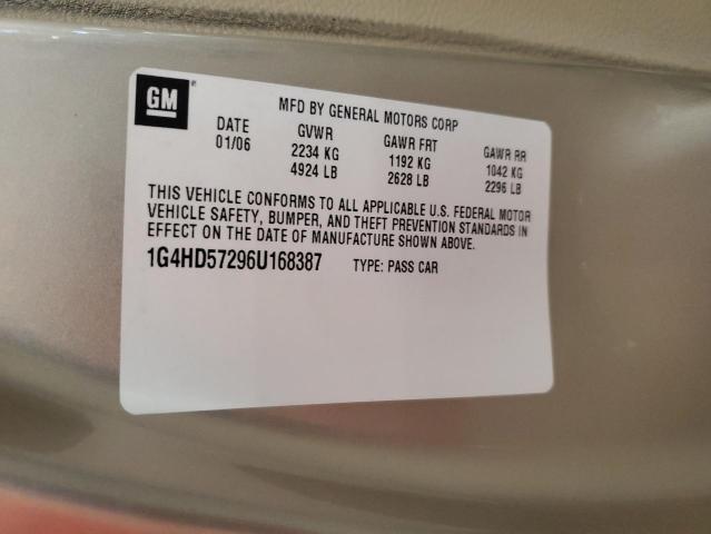 Aukcja sprzedaży 2006 Buick Lucerne, vin: 1G4HD57296U168387, numer aukcji: 81290135