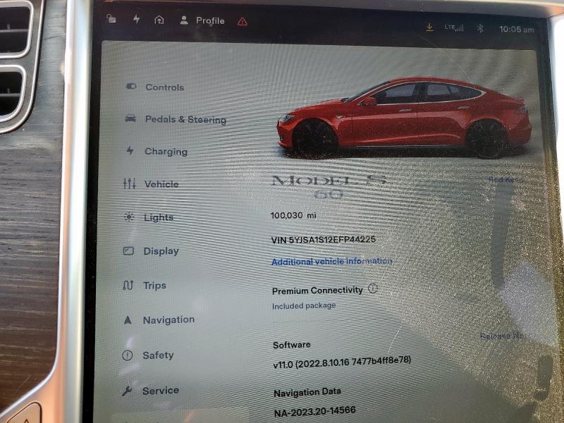 Aukcja sprzedaży 2014 Tesla Model S, vin: 5YJSA1S12EFP44225, numer aukcji: 70927945