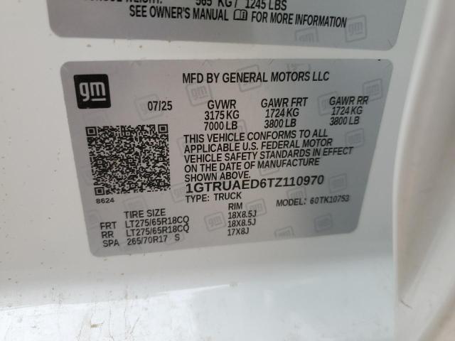 Продажа на аукционе авто 2026 Gmc Sierra, vin: 1GTRUAED6TZ110970, номер лота: 71432715