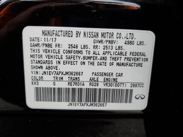 Aukcja sprzedaży 2018 Infiniti Q50 Luxe, vin: JN1EV7APXJM362667, numer aukcji: 82136575