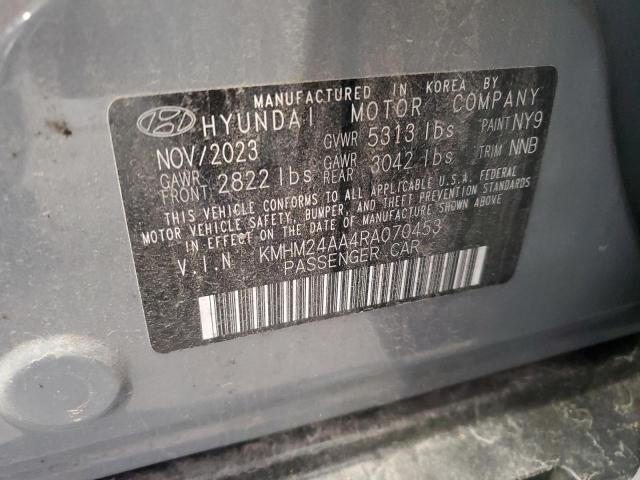 80287905 :رقم المزاد ، KMHM24AA4RA070453 vin ، 2024 Hyundai Ioniq 6 مزاد بيع