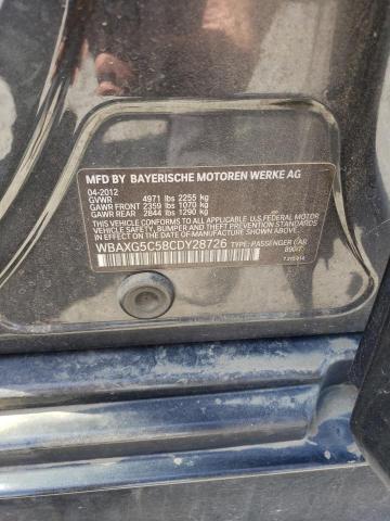 2012 Bmw 528 I მანქანა იყიდება აუქციონზე, vin: WBAXG5C58CDY28726, აუქციონის ნომერი: 80754045
