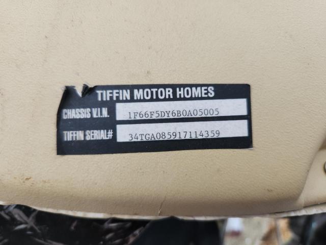 2011 Tiffin Mot Allegro მანქანა იყიდება აუქციონზე, vin: 1F66F5DY6B0A05005, აუქციონის ნომერი: 81248635