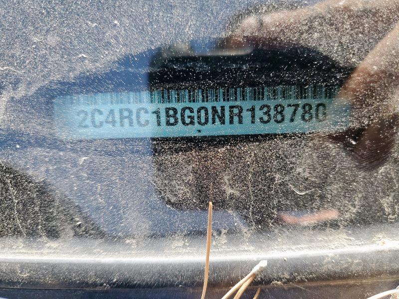 70904565 :رقم المزاد ، 2C4RC1BG0NR138780 vin ، 2022 Chrysler Pacifica مزاد بيع