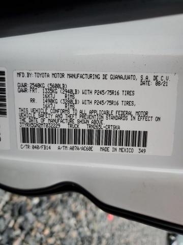 Aukcja sprzedaży 2021 Toyota Tacoma Acc, vin: 3TYRX5GN2MT032229, numer aukcji: 80162215