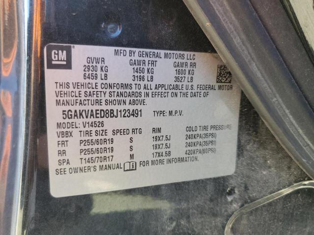 80278685 :رقم المزاد ، 5GAKVAED8BJ123491 vin ، 2011 Buick Enclave Cx مزاد بيع