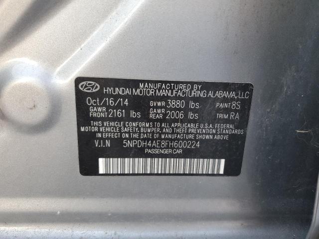 Aukcja sprzedaży 2015 Hyundai Elantra, vin: 5NPDH4AE8FH600224, numer aukcji: 71593745