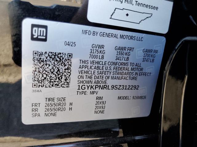 Продаж на аукціоні авто 2025 Cadillac Lyriq, vin: 1GYKPNRL9SZ312292, номер лоту: 80700335