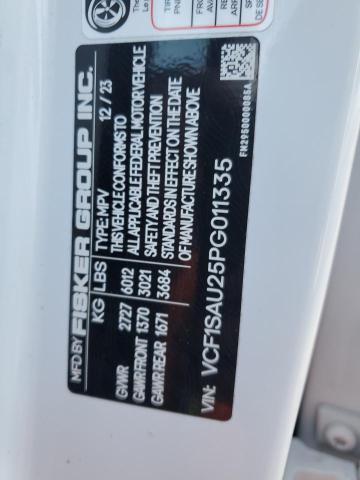82098055 :رقم المزاد ، VCF1SAU25PG011335 vin ، 2023 Fisker Automotive Ocean مزاد بيع