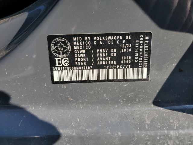 Продажа на аукционе авто 2024 Volkswagen Jetta 40th, vin: 3VW9T7BU3RM037607, номер лота: 69265365