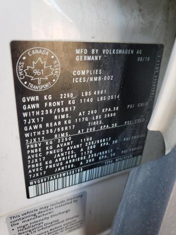 Aukcja sprzedaży 2011 Volkswagen Tiguan, vin: WVGBV7AX9BW508199, numer aukcji: 80304985