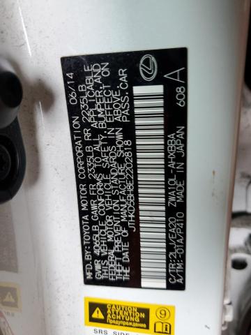 Продаж на аукціоні авто 2014 Lexus Ct, vin: JTHKD5BH8E2202818, номер лоту: 81552495
