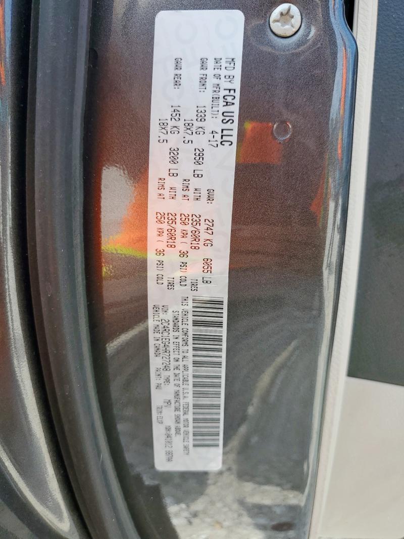 Aukcja sprzedaży 2017 Chrysler Pacifica, vin: 2C4RC1EG4HR727248, numer aukcji: 80733465