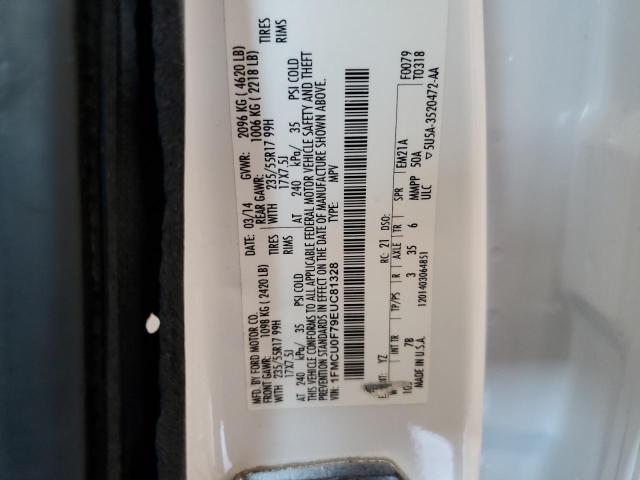 80948545 :رقم المزاد ، 1FMCU0F79EUC81328 vin ، 2014 Ford Escape مزاد بيع