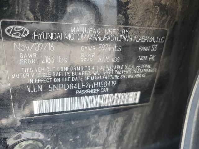2017 Hyundai Elantra მანქანა იყიდება აუქციონზე, vin: 5NPD84LF2HH158419, აუქციონის ნომერი: 71731585