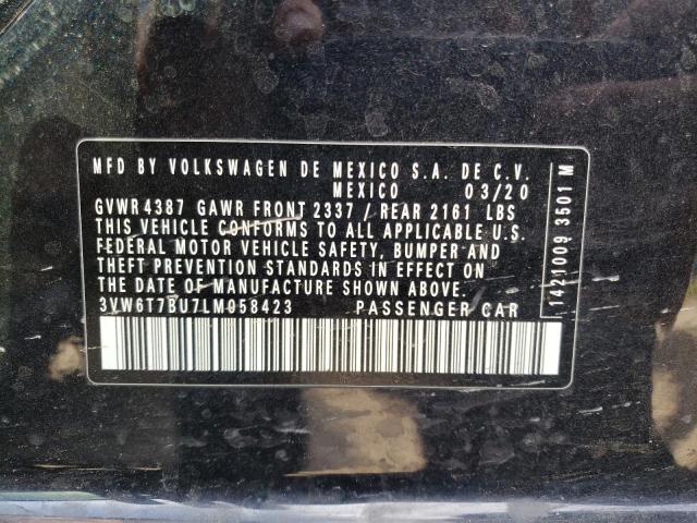 Aukcja sprzedaży 2020 Volkswagen Jetta Gli, vin: 3VW6T7BU7LM058423, numer aukcji: 80563935