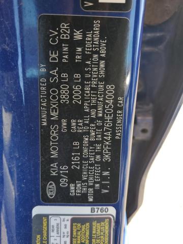 Aukcja sprzedaży 2017 Kia Forte, vin: 3KPFK4A76HE054008, numer aukcji: 80429375