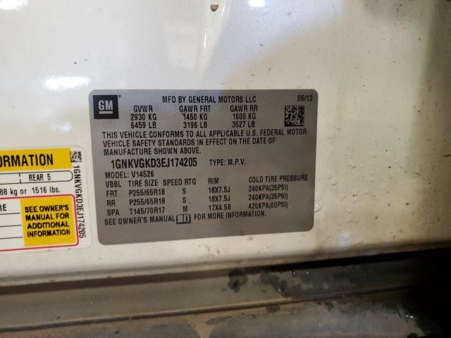 Продаж на аукціоні авто 2014 Chevrolet Traverse, vin: 1GNKVGKD3EJ174205, номер лоту: 84198855