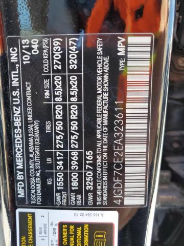 2014 Mercedes-benz Gl მანქანა იყიდება აუქციონზე, vin: 4JGDF7CE2EA323611, აუქციონის ნომერი: 80218835