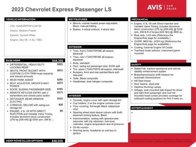 Продажа на аукционе авто 2023 Chevrolet Express G3, vin: 1GAZGNFP3P1234182, номер лота: 90387125