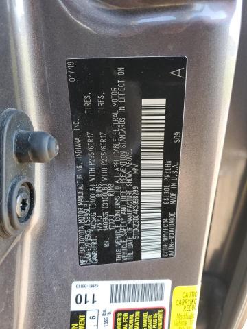 84719945 :رقم المزاد ، 5TDKZ3DC4KS998299 vin ، 2019 Toyota Sienna Le مزاد بيع