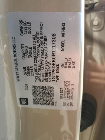 80714715 :رقم المزاد ، 1GTP6DEK0R1117308 vin ، 2024 Gmc Canyon At4 مزاد بيع