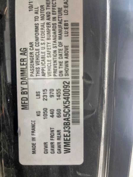 Aukcja sprzedaży 2012 Smart Fortwo Pur, vin: WMEEJ3BA5CK540092, numer aukcji: 80226915
