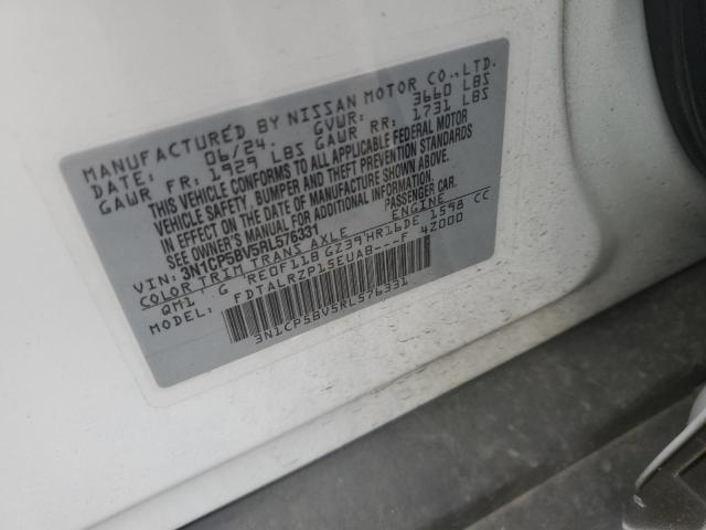 82084925 :رقم المزاد ، 3N1CP5BV5RL576331 vin ، 2024 Nissan Kicks S مزاد بيع