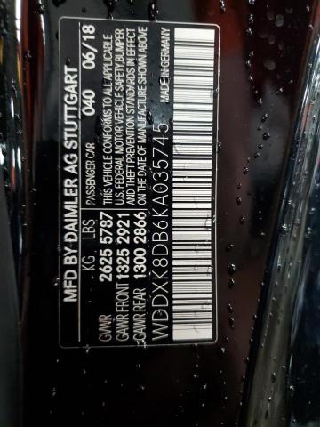 Aukcja sprzedaży 2019 Mercedes-benz S, vin: WDDXK8DB6KA035745, numer aukcji: 82109045