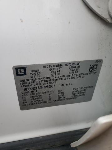 Aukcja sprzedaży 2017 Gmc Acadia, vin: 1GKKNXLS9HZ260537, numer aukcji: 81129855
