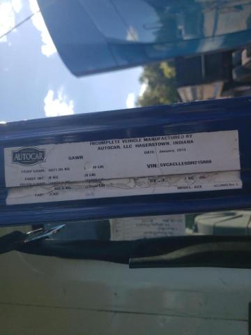 70034495 :رقم المزاد ، 5VCACLLE6DH215669 vin ، 2013 Autocar Llc Xpeditor مزاد بيع
