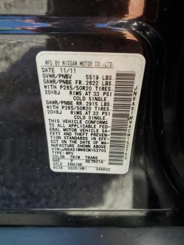 Auction sale of the 2012 Infiniti Fx35, vin: JN8AS1MW6CM153700, lot number: 84642805