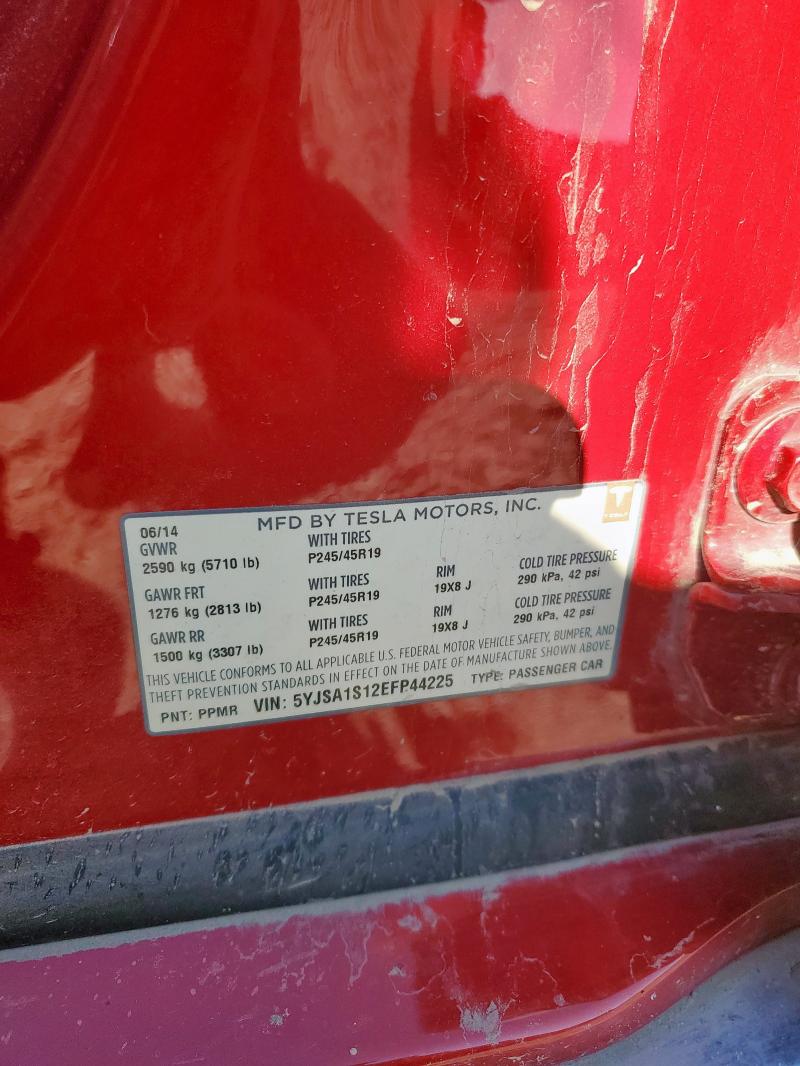 Aukcja sprzedaży 2014 Tesla Model S, vin: 5YJSA1S12EFP44225, numer aukcji: 70927945