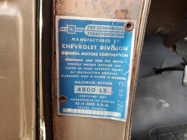 80177425 :رقم المزاد ، H530014412 vin ، 1953 Chevrolet Pickup3100 مزاد بيع