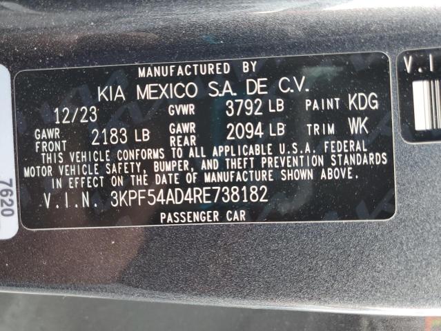 80269155 :رقم المزاد ، 3KPF54AD4RE738182 vin ، 2024 Kia Forte Gt Line مزاد بيع