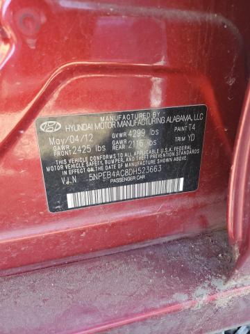 Продаж на аукціоні авто 2013 Hyundai Sonata Gls, vin: 5NPEB4AC8DH523663, номер лоту: 81693725