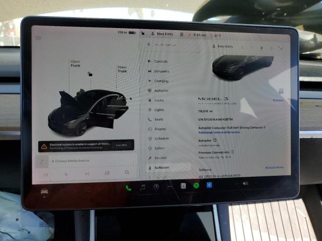70954785 :رقم المزاد ، 5YJ3E1EA5KF426714 vin ، 2019 Tesla Model 3 مزاد بيع