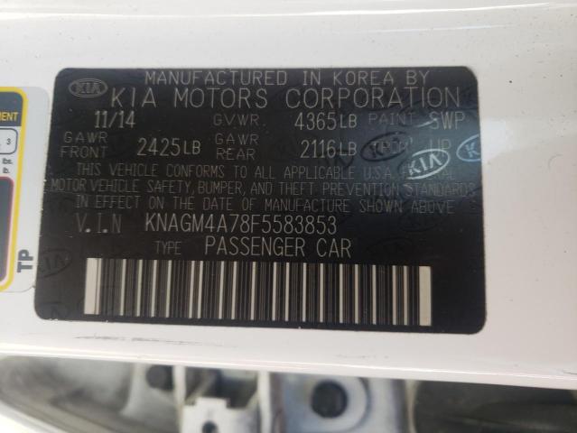Продаж на аукціоні авто 2015 Kia Optima, vin: KNAGM4A78F5583853, номер лоту: 71774045