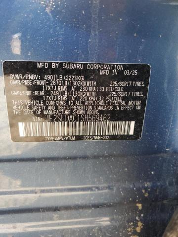 2025 Subaru Forester მანქანა იყიდება აუქციონზე, vin: JF2SLDAC1SH569462, აუქციონის ნომერი: 71433545
