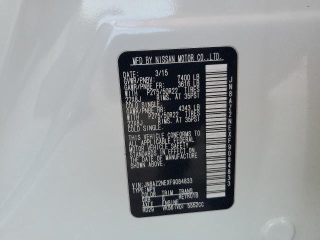 Продаж на аукціоні авто 2020 Infiniti Qx80, vin: JN8AZ2NEXF9084833, номер лоту: 72002085