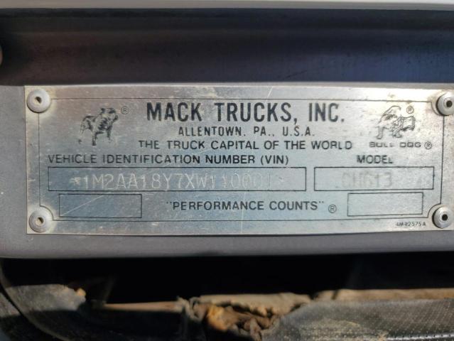 Продажа на аукционе авто 1999 Mack 600, vin: 1M2AA18Y7XW110001, номер лота: 81654955
