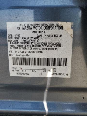 82113285 :رقم المزاد ، 1YVHZ8BH2D5M10246 vin ، 2013 Mazda 6 Sport مزاد بيع