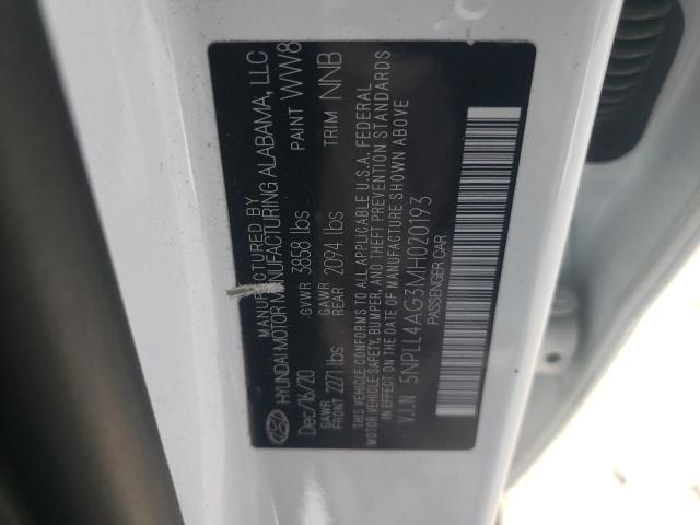 Aukcja sprzedaży 2021 Hyundai Elantra, vin: 5NPLL4AG3MH020193, numer aukcji: 70011265