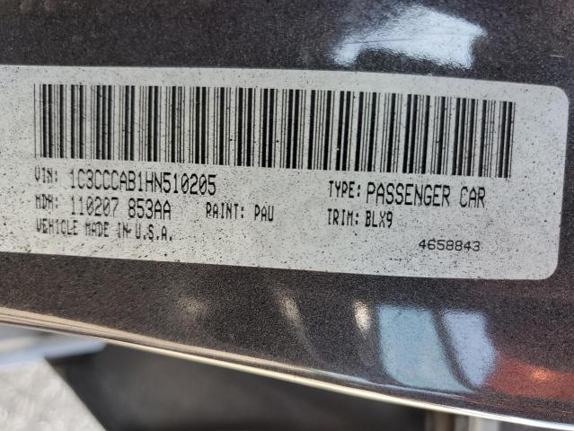 Auction sale of the 2017 Chrysler 200 Limite, vin: 1C3CCCAB1HN510205, lot number: 71152975