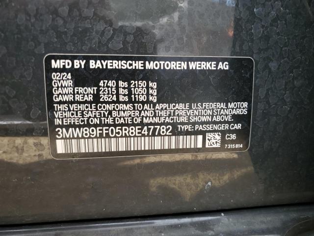 83756515 :رقم المزاد ، 3MW89FF05R8E47782 vin ، 2024 Bmw 330xi مزاد بيع