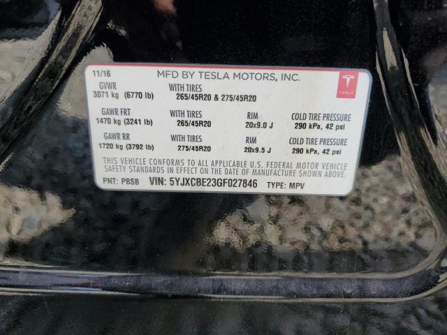 Продаж на аукціоні авто 2016 Tesla Model X, vin: 5YJXCBE23GF027846, номер лоту: 84561425
