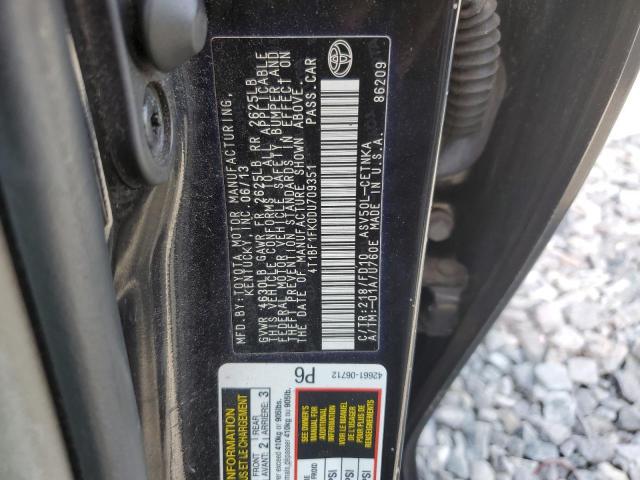 84267115 :رقم المزاد ، 4T1BF1FK0DU709351 vin ، 2013 Toyota Camry مزاد بيع