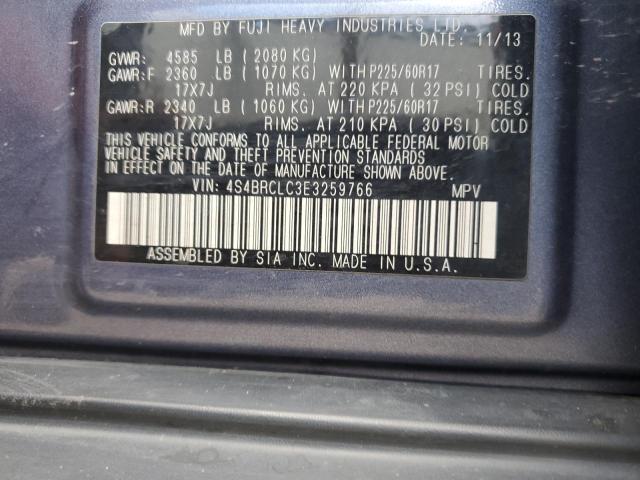 Продаж на аукціоні авто 2014 Subaru Outback 2., vin: 4S4BRCLC3E3259766, номер лоту: 80142135
