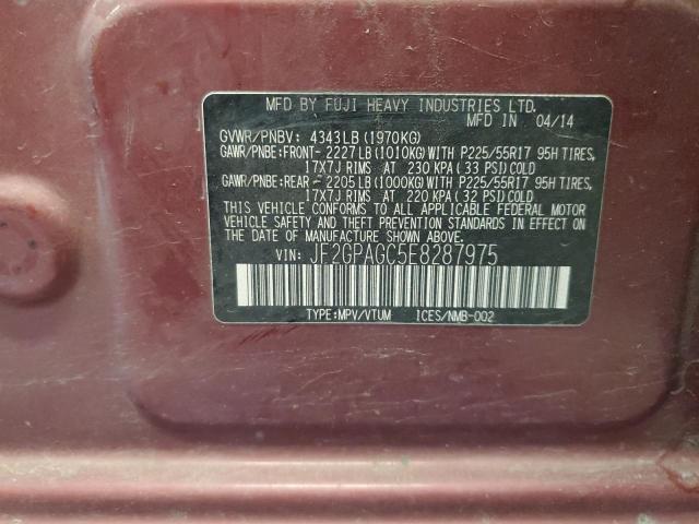 Продажа на аукционе авто 2014 Subaru Xv Crosstrek, vin: JF2GPAGC5E8287975, номер лота: 80122705